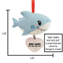Personalized Pink Expecting Mother Shark Christmas Ornament