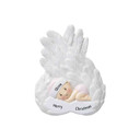 Personalized Baby Girl and Angel Wings Christmas Ornament