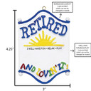 Personalized Retired and Lovin It Retirement Ornament