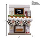 Personalized Christmas Stockings on Fireplace Family of 6