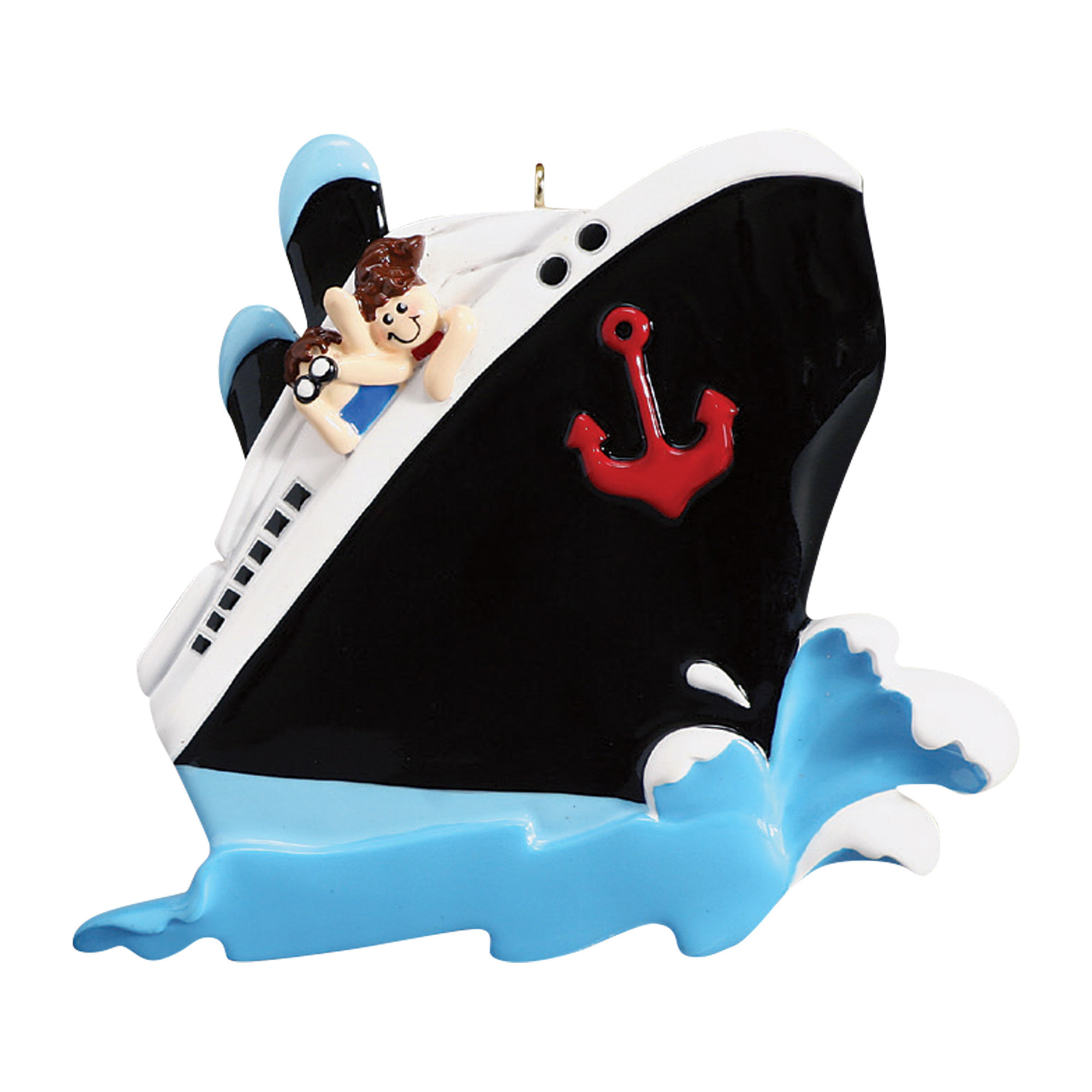 Personalized Vacation Couple Cruise Ship Ornament