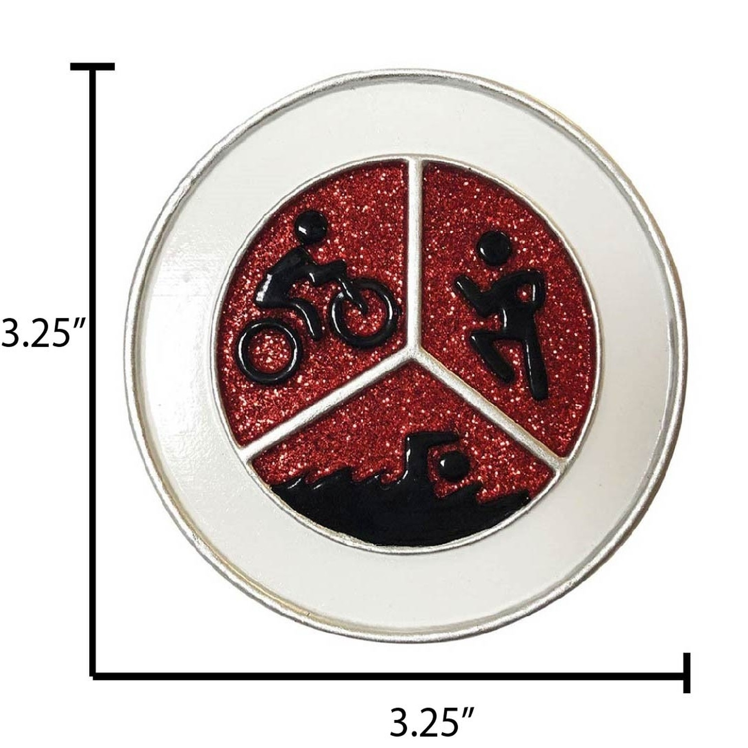 Personalized Triathlon Run Bike Swim Ornament