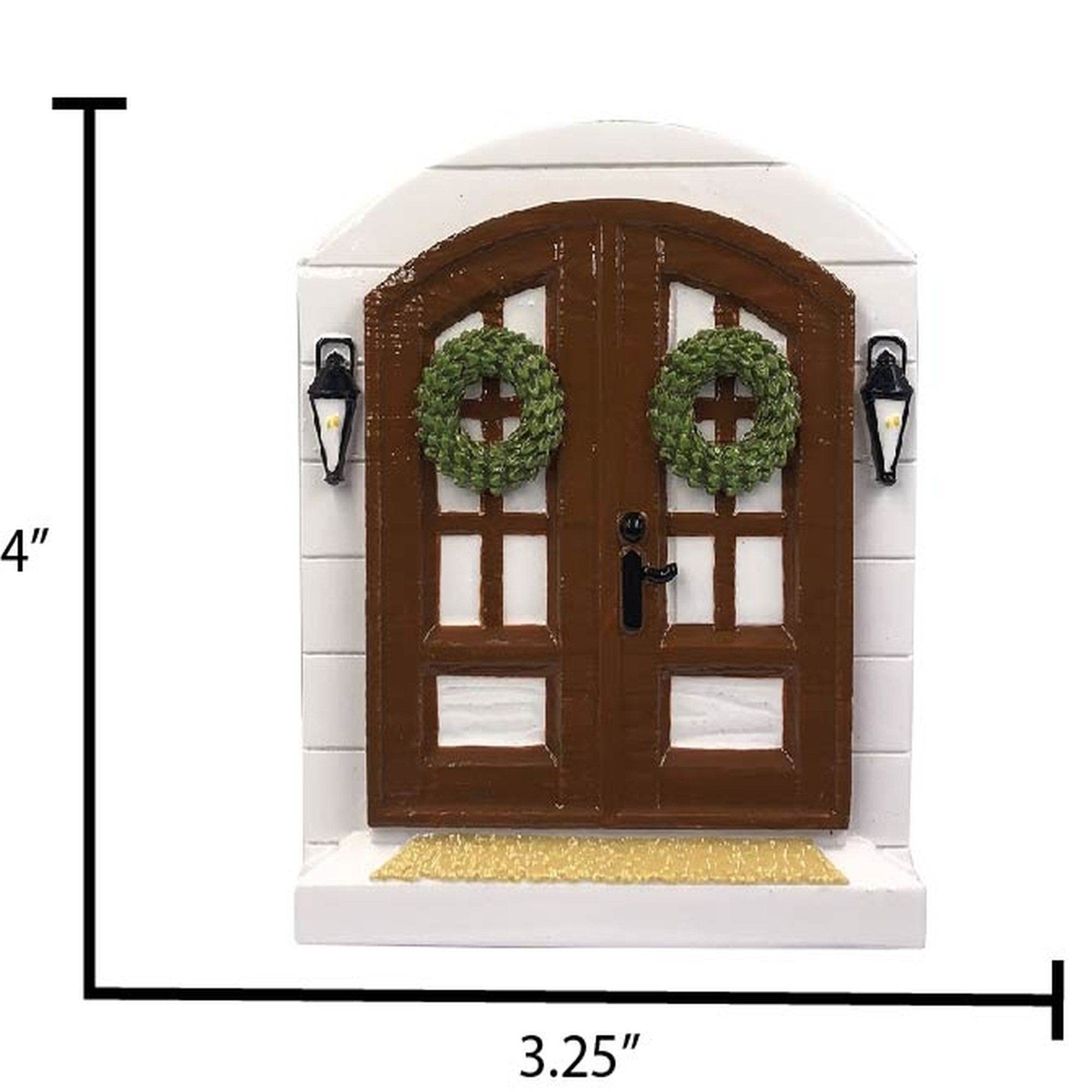 Personalized Farm House Door Christmas Ornament