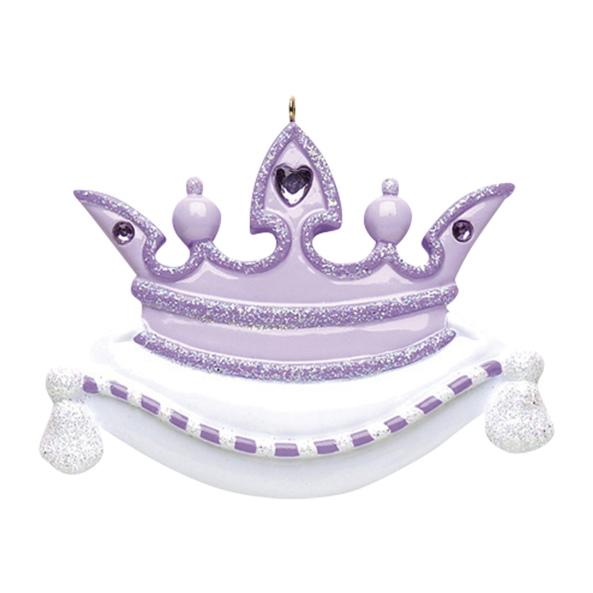 Personalized Purple Crown Princess Tiara Ornament