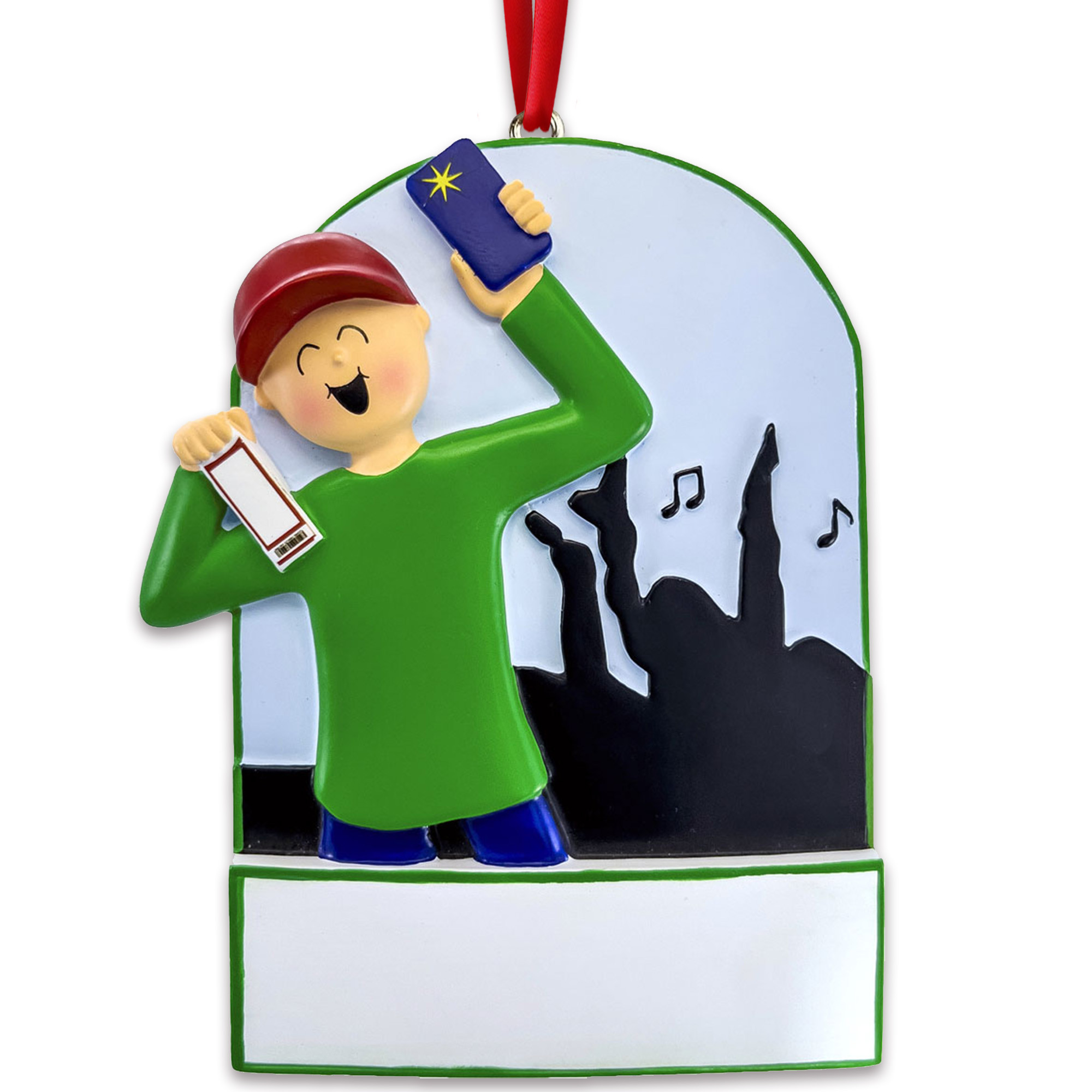 Personalized Male Dancing Party Club Concert Ornament