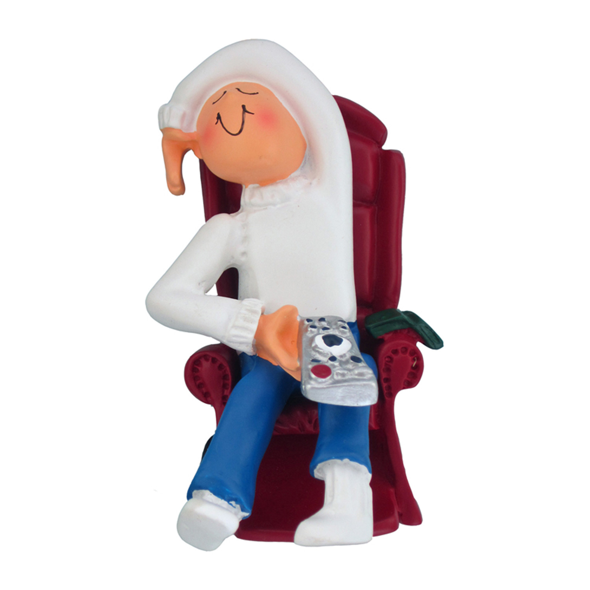 Personalized Home TV Watcher Indoor Chilling Ornament Personalized Home TV Watcher Indoor Chilling Ornament