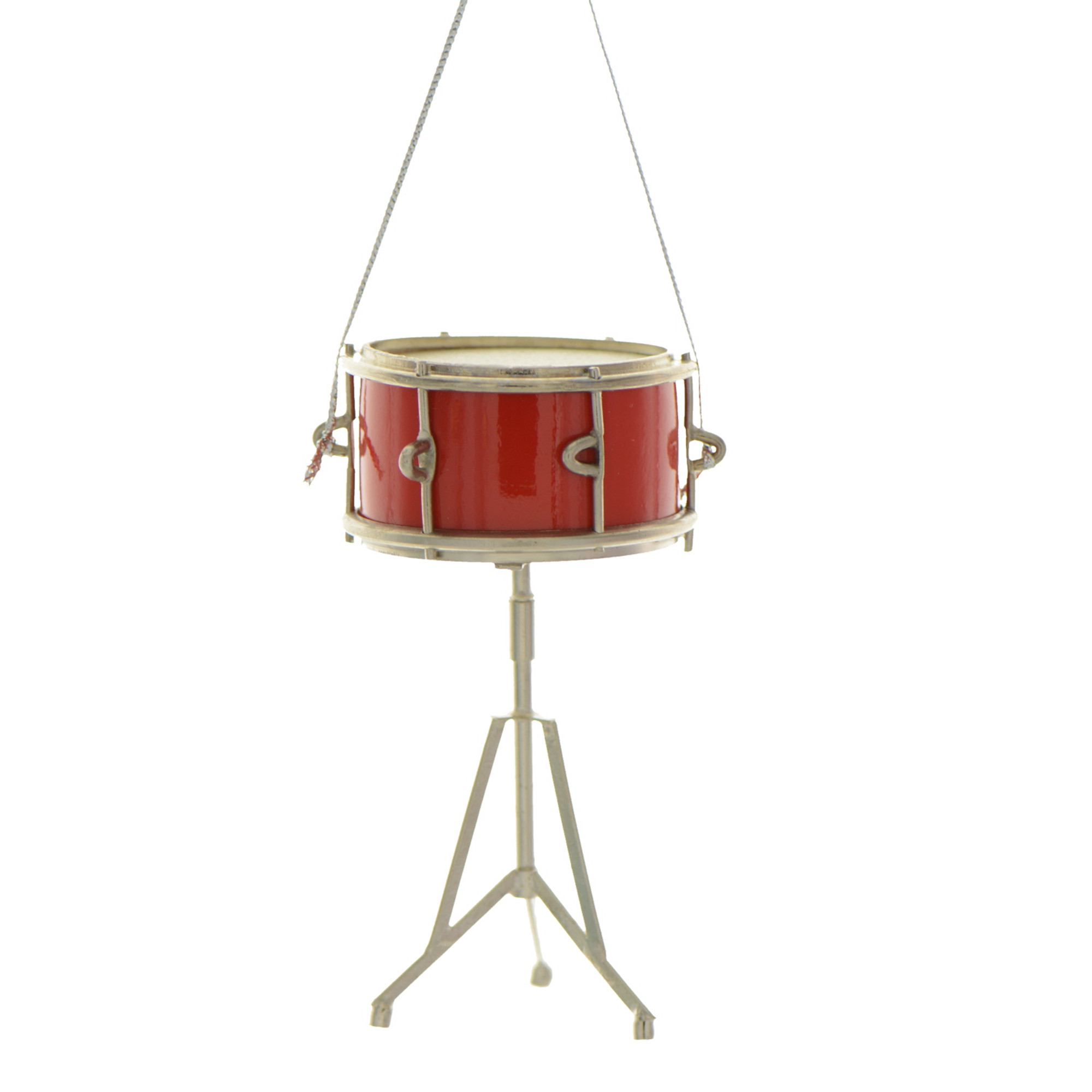 Personalized Red Snare Drum Musical Instrument Ornament