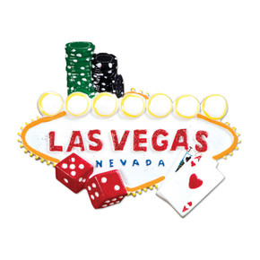 Personalized Las Vegas Souvenir Keepsake Travel Ornament