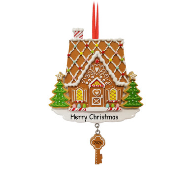 Personalized Gingerbread House First Home Ornament