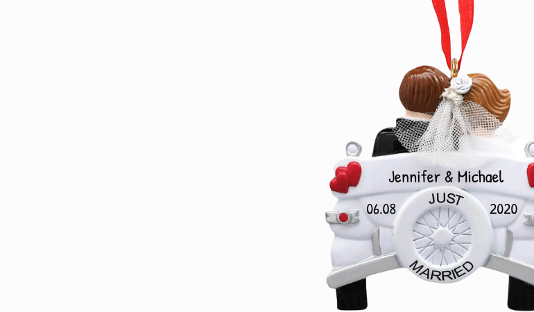 Vintage Wedding Car Ornament Vintage Wedding Car Ornament