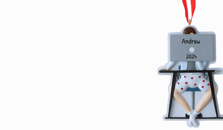 Work from Home Computer Ornament Work from Home Computer Ornament