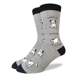 Farting Yoga Pug Socks For Men
