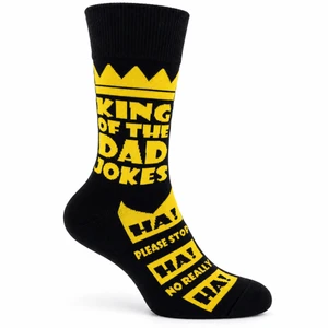 King Of The Dad Jokes Socks For Men — Main