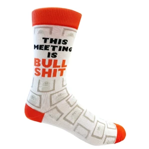 This Meeting Is Bullshit Socks — AI-generated product image