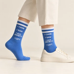 I Came I Saw Anxiety Socks — On Foot Women