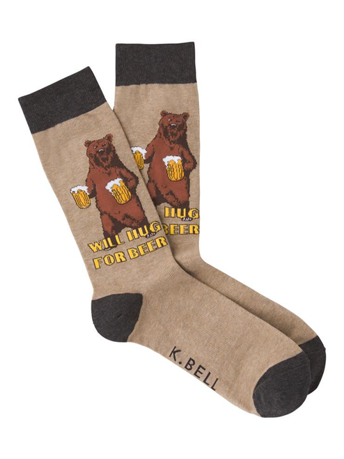 Will Hug For Beer Socks For Men