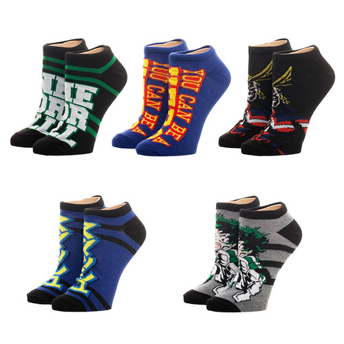 My Hero Academia 5 Pack Ankle Socks