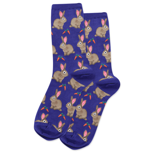 Bunnies And Carrots Crew Socks For Women