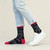 AI-generated styling image of Good At Math Socks For Men — worn, with shoes