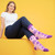AI-generated styling image of Muthafuckin' Girl Power Socks For Women — on a model