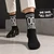 00 Fucks Given Socks For Women — On foot, women
