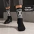 00 Fucks Given Socks For Women — On foot, men
