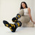 AI-generated styling image of Tacos Fall Apart Socks — on a model