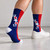 Texas Blocks Crew Socks — On Foot Men