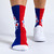Texas Blocks Crew Socks — Front Instep