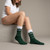Colorado License Plate Crew Socks | Sock Em' Sock Emporium — Seated Women