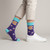 Colorado Flower Womens Crew Socks | Sock Em' Sock Emporium — On Foot Women