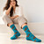 Capybara Chill Socks for Women, Capybaras Soaking in Water — Seated Women