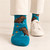 Capybara Chill Socks for Women, Capybaras Soaking in Water — Front Instep