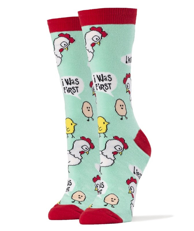I was First Egg & Chicken Socks For Women