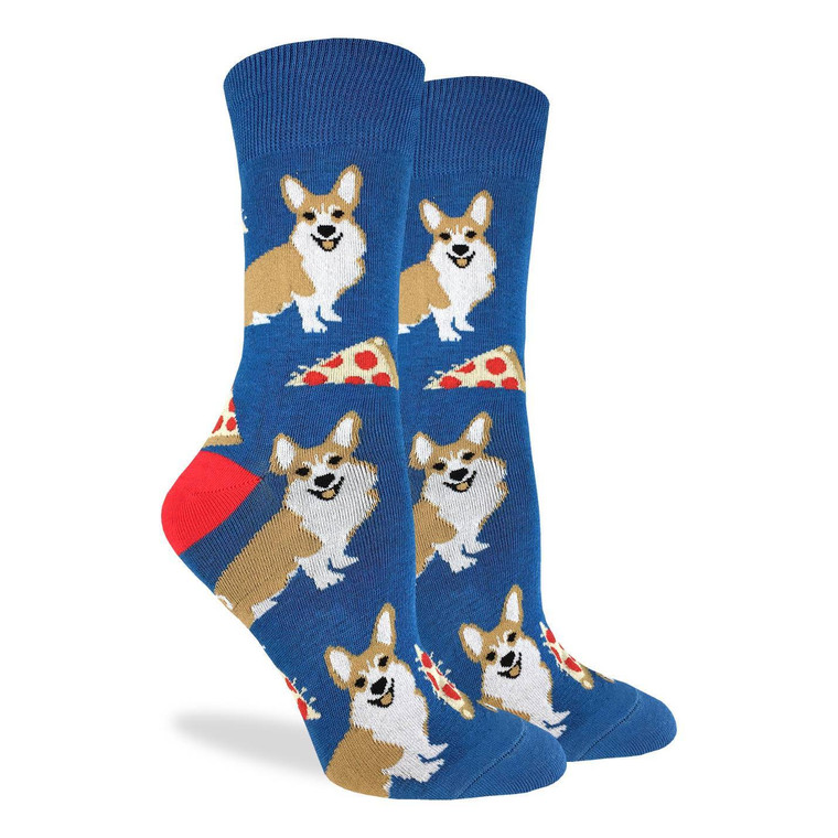Corgi Pizza Socks For Women