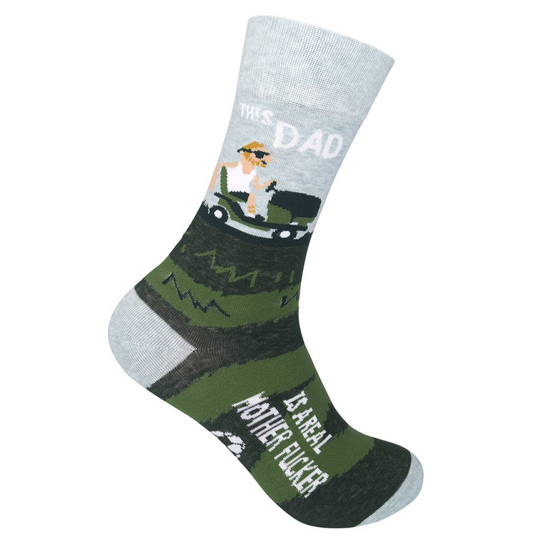 This Dad Is A Real Mother Fucker Socks For Dads