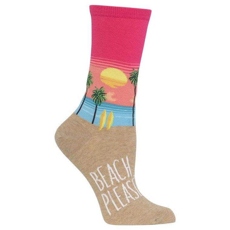 Beach Please Tropical Socks For Women
