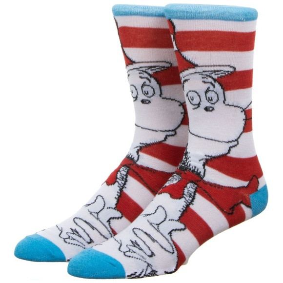 Dr. Seuss Cat In The Hat Socks For Men