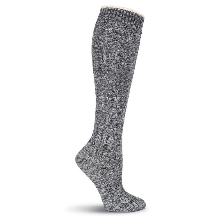 Lace Accent Knee High Boot Socks For Women