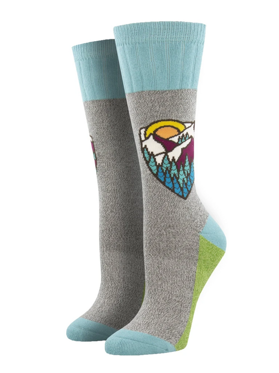 Mountain Skyline Outdoor Socks For Women