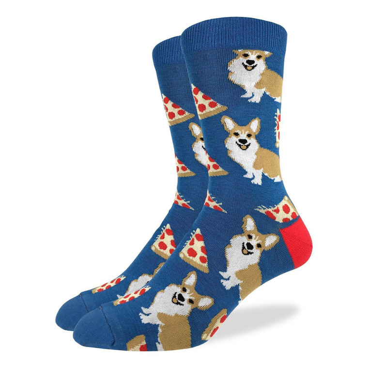 Corgi Pizza Socks For Men