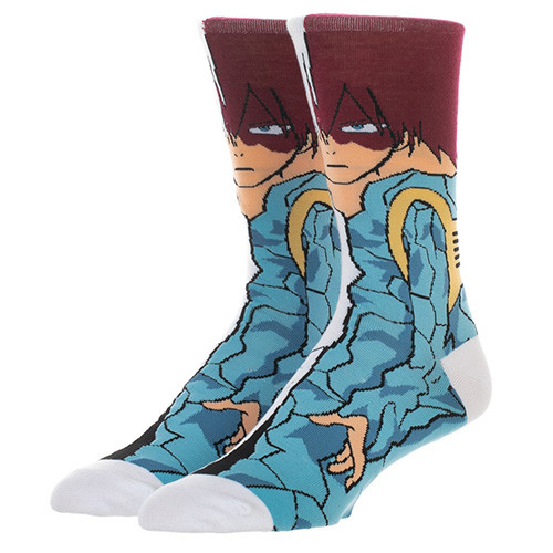 My Hero Academia Todoroki 360 Character Crew Socks