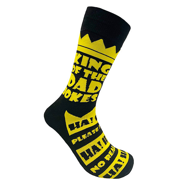 King Of The Dad Jokes Socks For Men