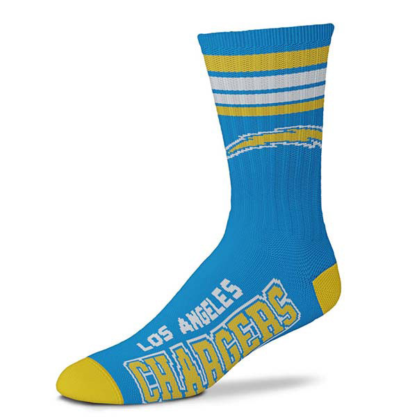 Los Angeles Chargers 4 Stripe Deuce Socks