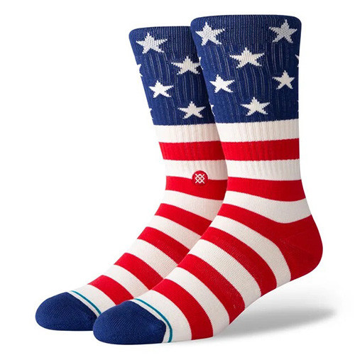 Stars And Stripes Crew Socks For Men