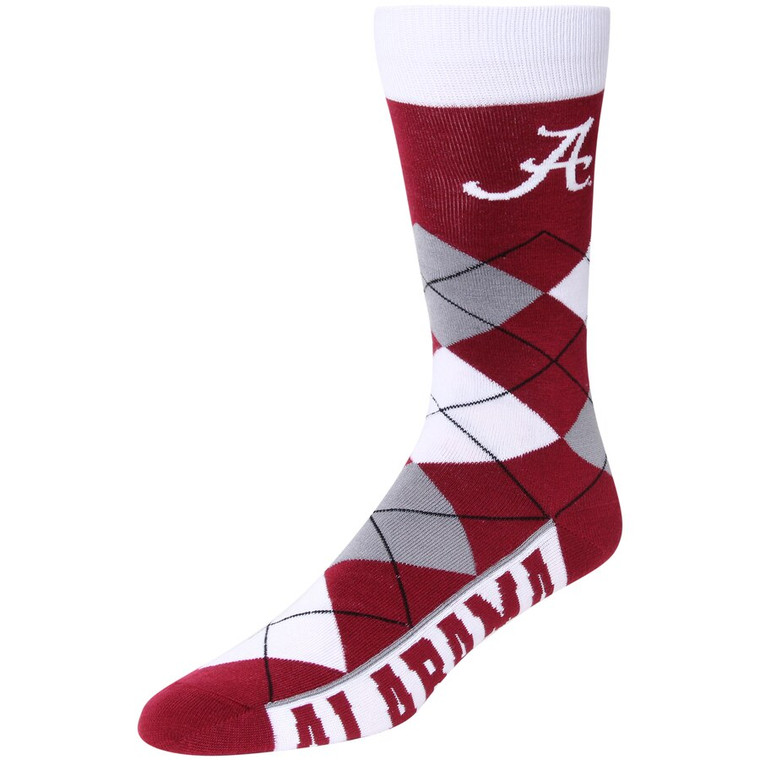 Argyle Alabama Crimson Tide Socks