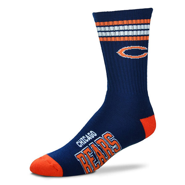Chicago Bears Striped Socks