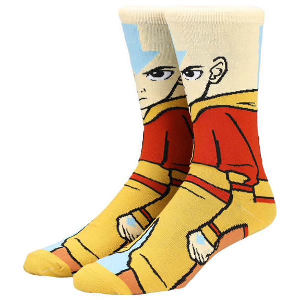 Avatar the Last Airbender Aang 360 Character Crew Socks
