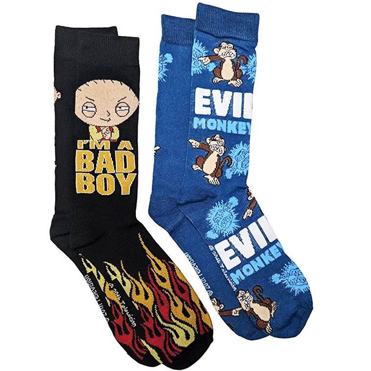 Family Guy 2 Pack Crew Socks