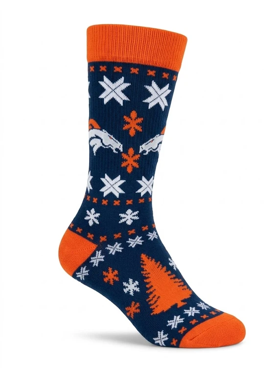 BRONCOS UGLY SWEATER CUSTOM Socks